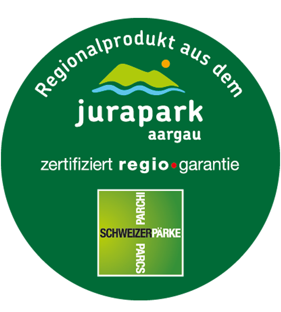 unsere Fische sind jetzt ein zertifiziertes Regionalprodukt - Logo Jurapark-Regioprodukte